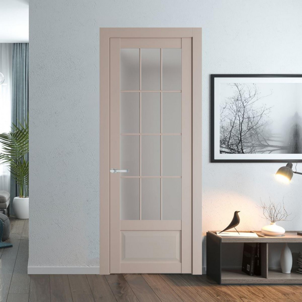 Межкомнатная дверь ProfilDoors 2.2.2 (р.12) PD цвет Сэнд вставка Матовое