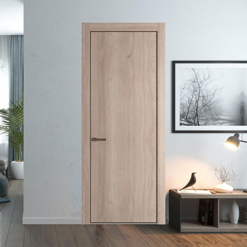 Межкомнатная дверь ProfilDoors 1 NE Дуб Сонома с кромкой Деорэ