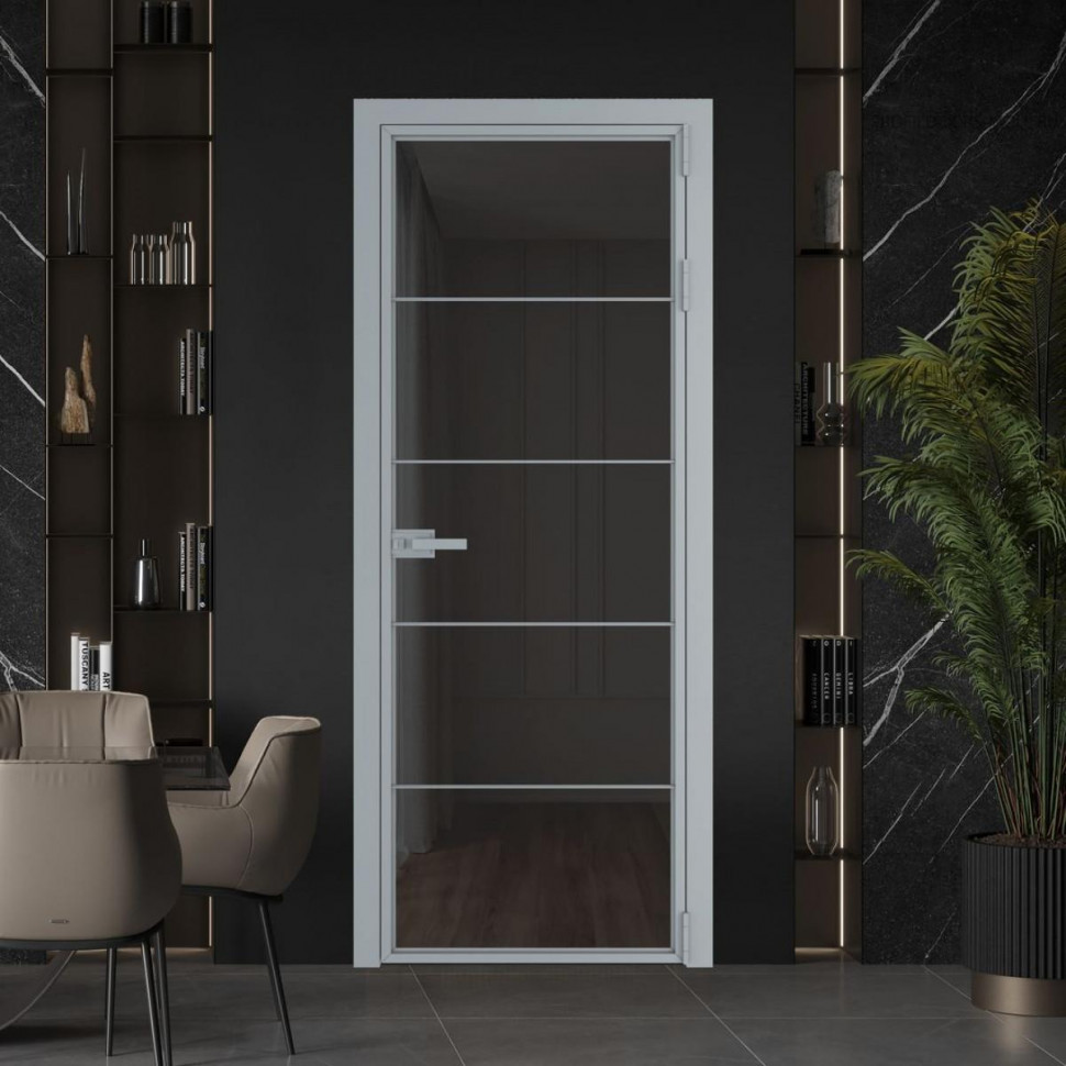 Межкомнатная дверь ProfilDoors 5 AX Тонированное профиль Серебро