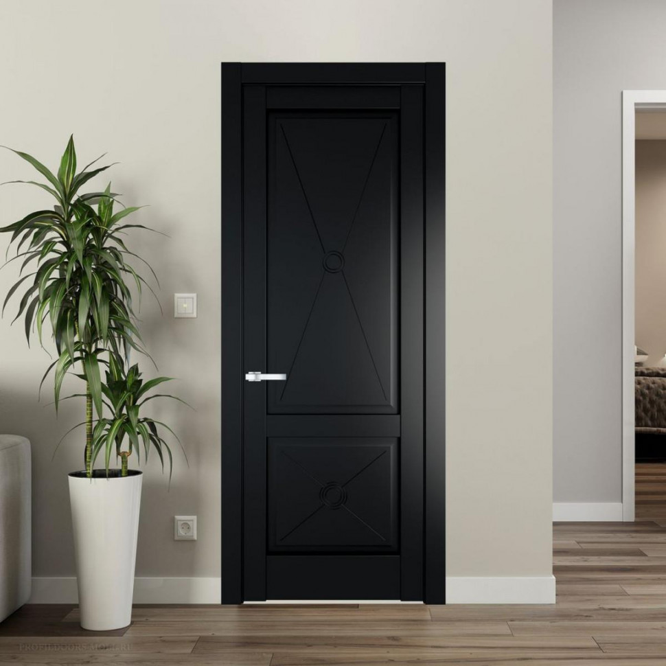 Межкомнатная дверь ProfilDoors 1.2.1 PM Блэк Глухая