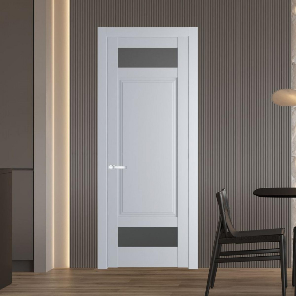Межкомнатная дверь ProfilDoors 4.3.4 PD цвет Лайт Грей вставка Графит
