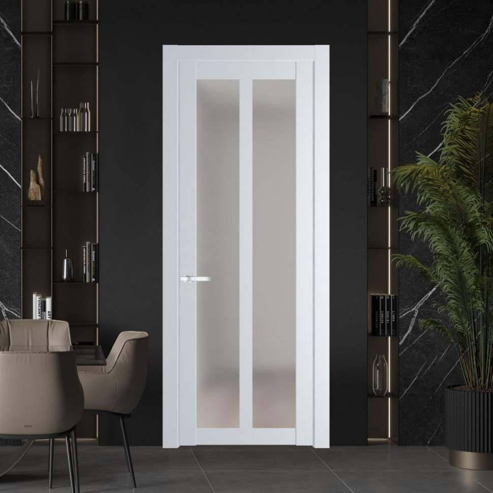 Межкомнатная дверь ProfilDoors 2.7.2 PD цвет Вайт вставка Матовое