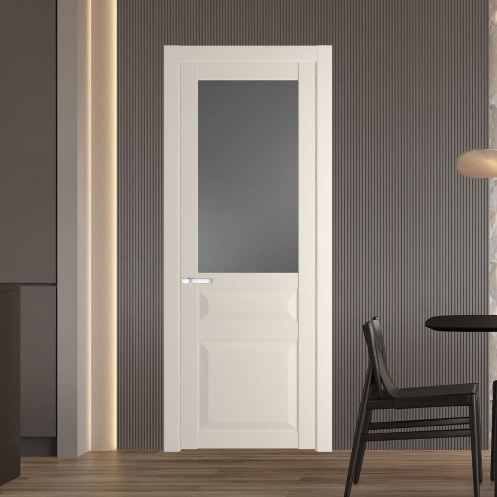Межкомнатная дверь ProfilDoors 1.5.3 PD цвет Кремовая Магнолия вставка Графит