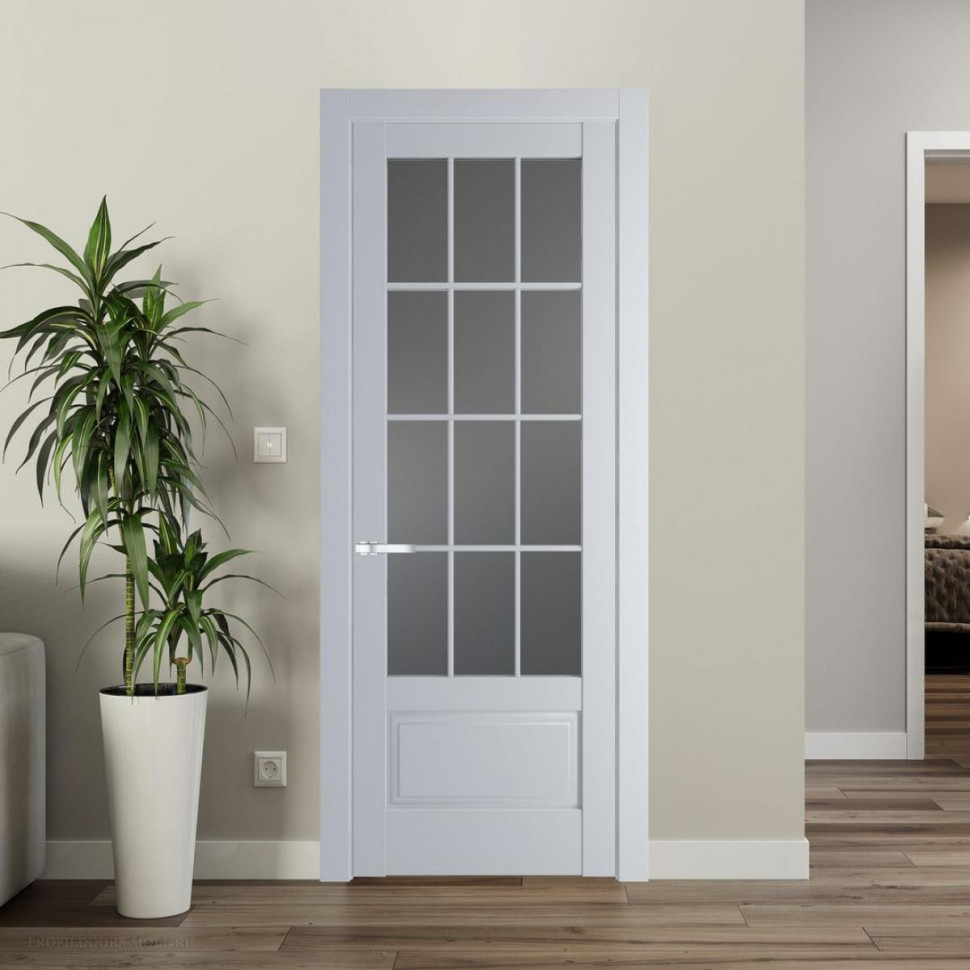 Межкомнатная дверь ProfilDoors 4.2.2 (р.12) PD цвет Лайт Грей вставка Графит