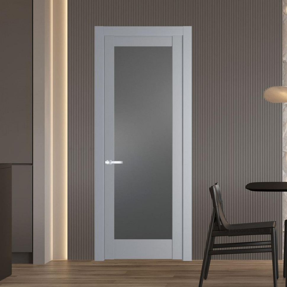 Межкомнатная дверь ProfilDoors 4.1.2 PD цвет Смоки вставка Графит