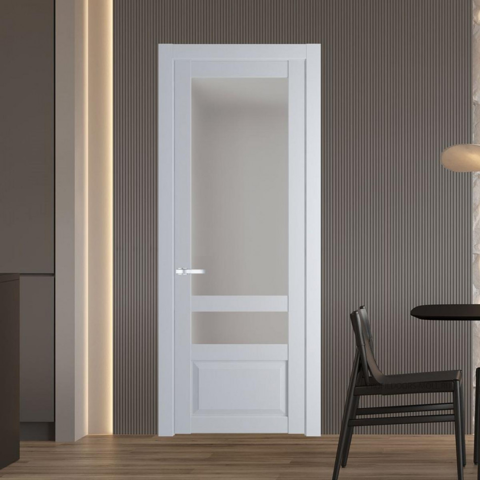 Межкомнатная дверь ProfilDoors 2.5.4 PD цвет Лайт Грей вставка Матовое
