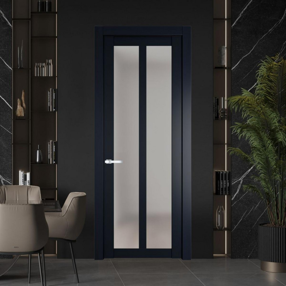 Межкомнатная дверь ProfilDoors 2.7.2 PD цвет Нэви Блу вставка Матовое