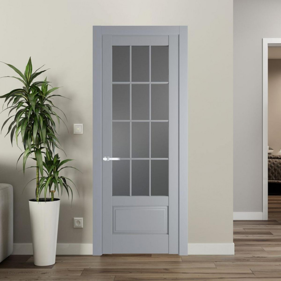 Межкомнатная дверь ProfilDoors 4.2.2 (р.12) PD цвет Смоки вставка Графит