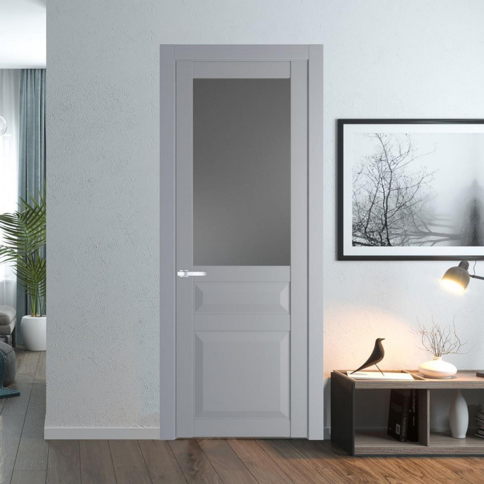 Межкомнатная дверь ProfilDoors 1.5.3 PD цвет Смоки вставка Графит