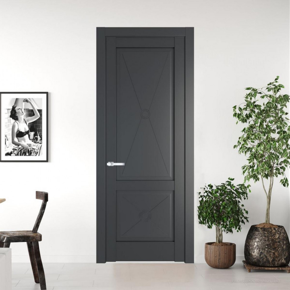 Межкомнатная дверь ProfilDoors 1.2.1 PM Графит Глухая