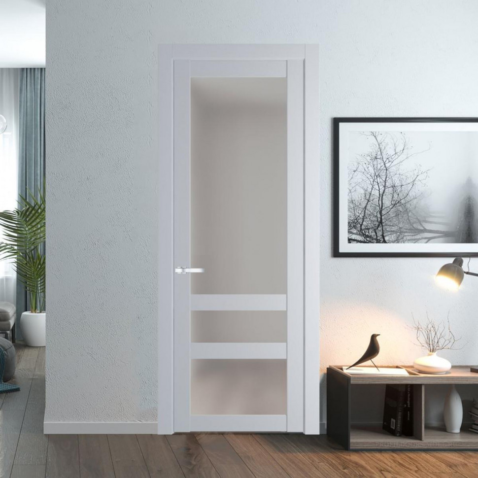 Межкомнатная дверь ProfilDoors 2.5.2 PD цвет Лайт Грей вставка Матовое