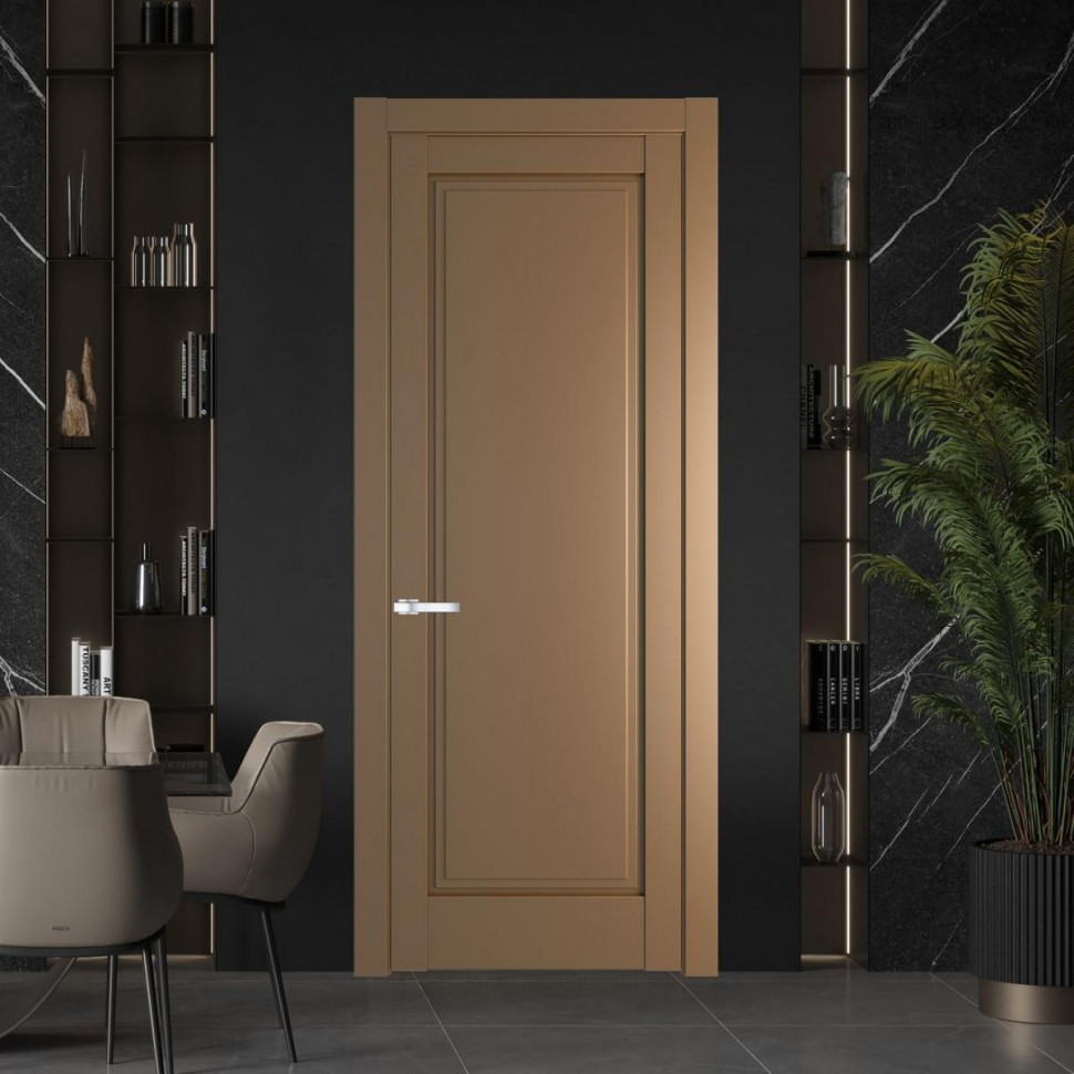 Межкомнатная дверь ProfilDoors 3.1.1 PD цвет Перламутр золото вставка Глухая