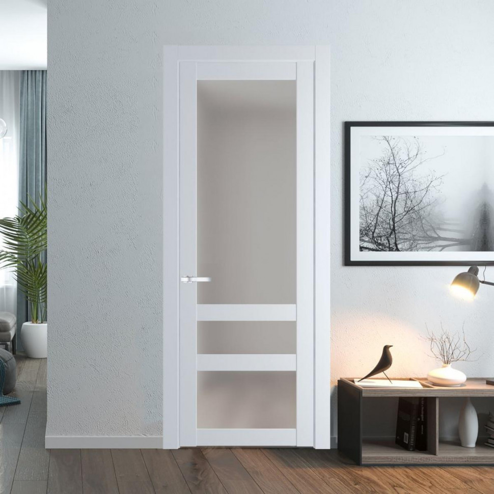 Межкомнатная дверь ProfilDoors 2.5.2 PD цвет Вайт вставка Матовое