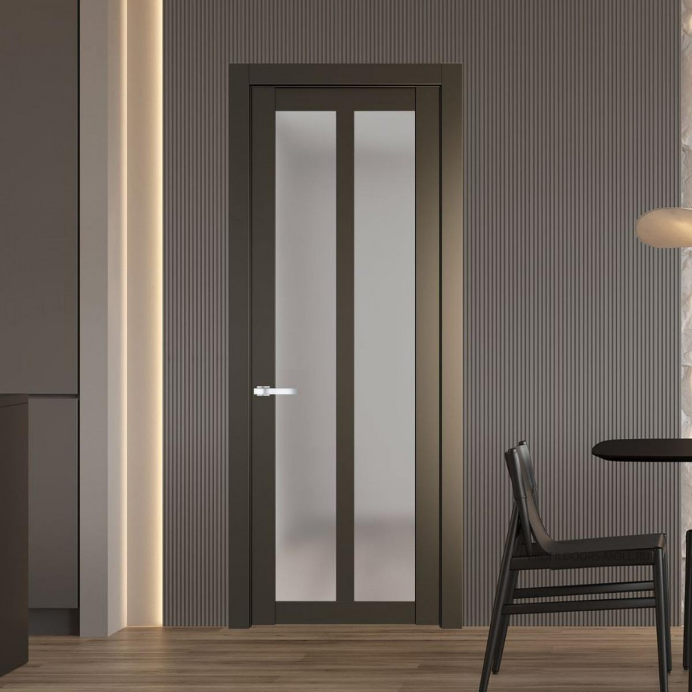 Межкомнатная дверь ProfilDoors 2.7.2 PD цвет Перламутр бронза вставка Матовое