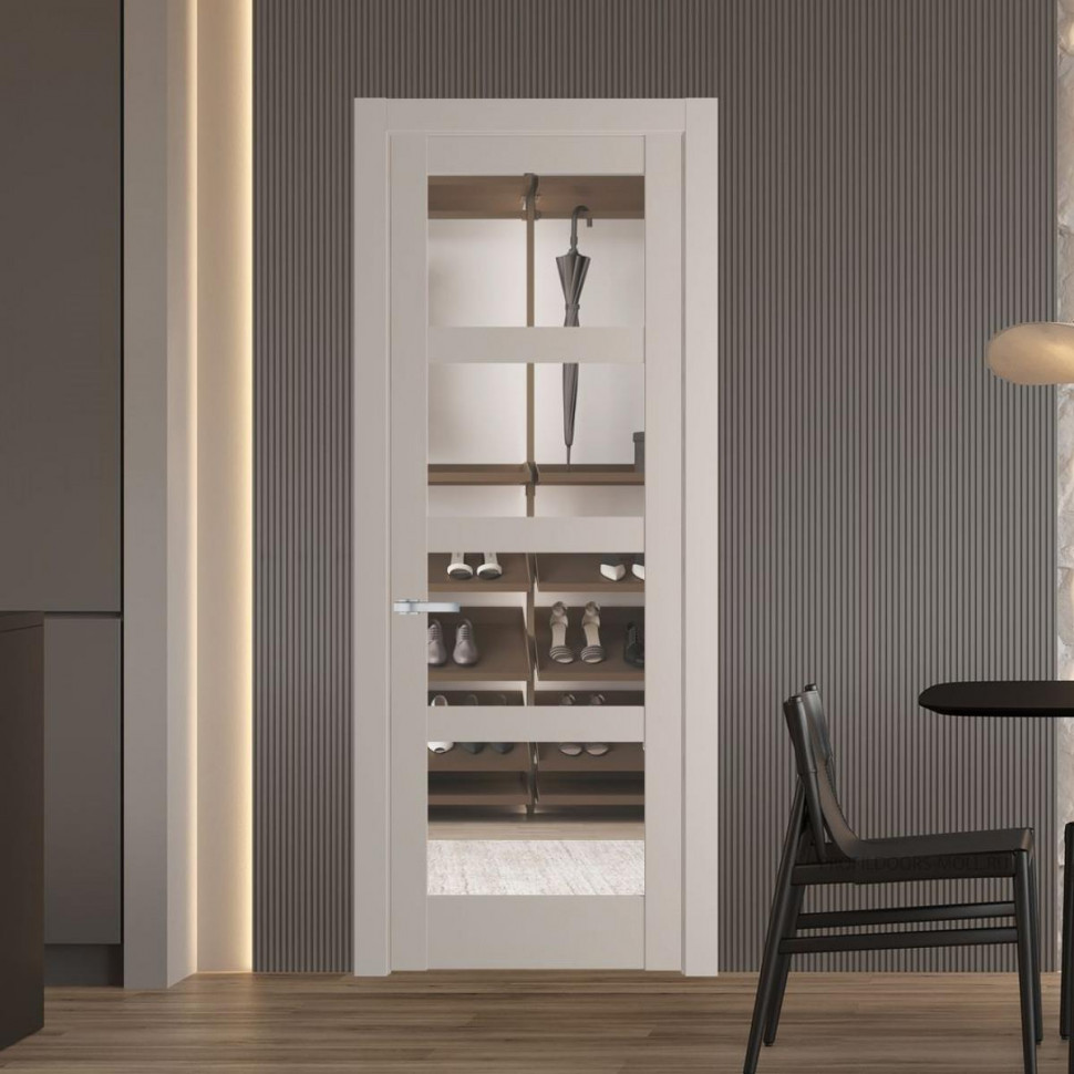 Межкомнатная дверь ProfilDoors 3.4.2 PD цвет Сэнд вставка Прозрачное