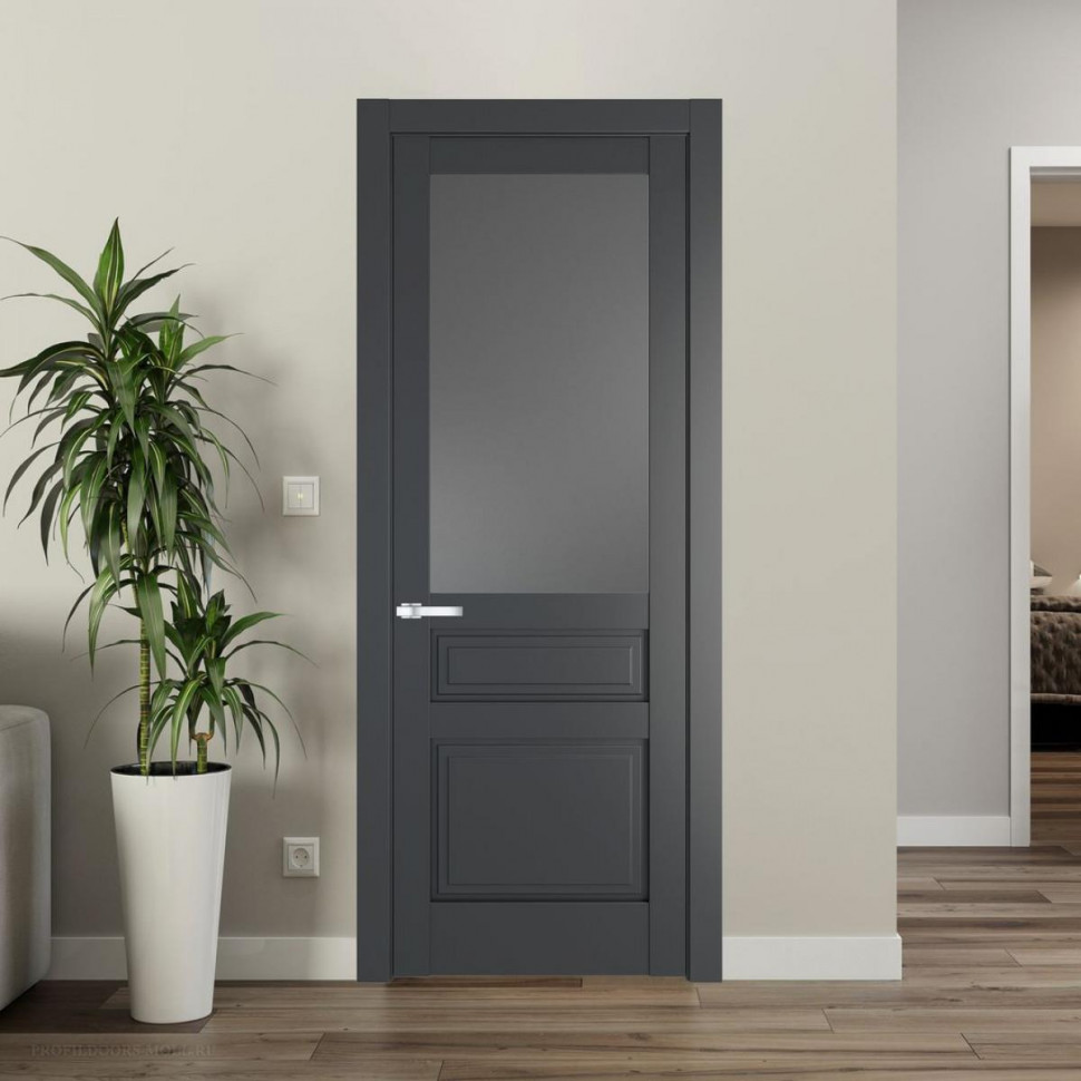 Межкомнатная дверь ProfilDoors 3.5.3 PD цвет Графит вставка Графит