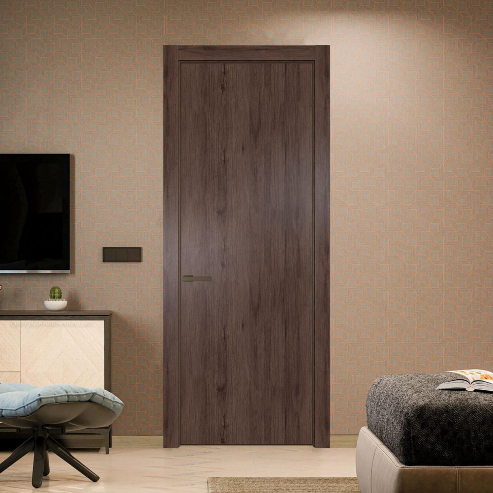 Межкомнатная дверь ProfilDoors 1 NE Дуб Тобакко с кромкой Деорэ