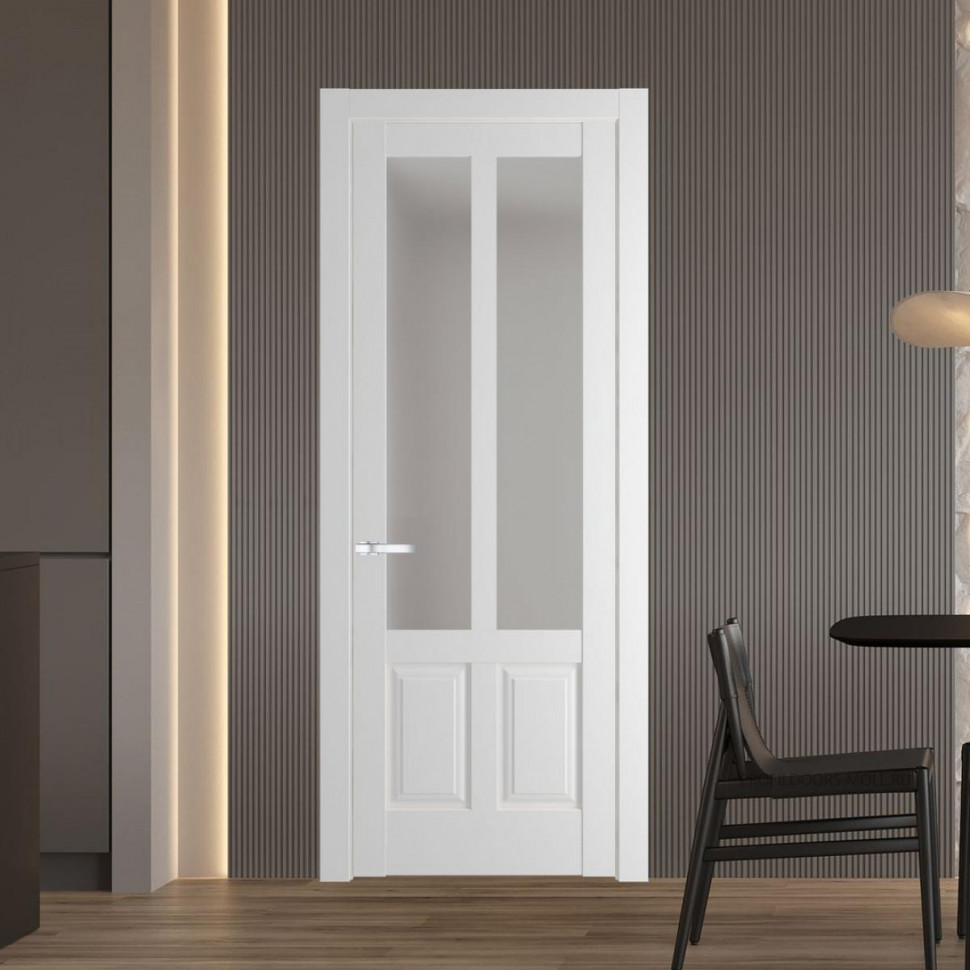 Межкомнатная дверь ProfilDoors 4.8.2 PD цвет Крем Вайт вставка Матовое