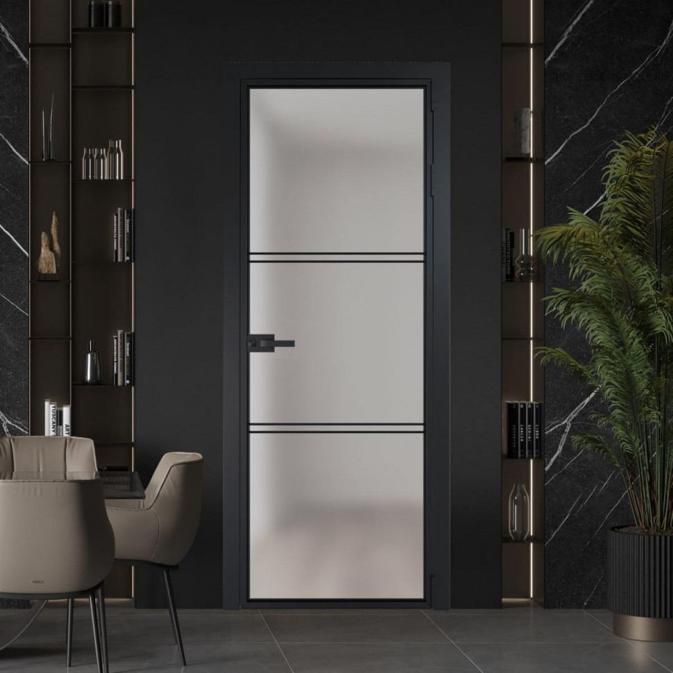 Межкомнатная дверь ProfilDoors 3 AX Матовое профиль Черный матовый