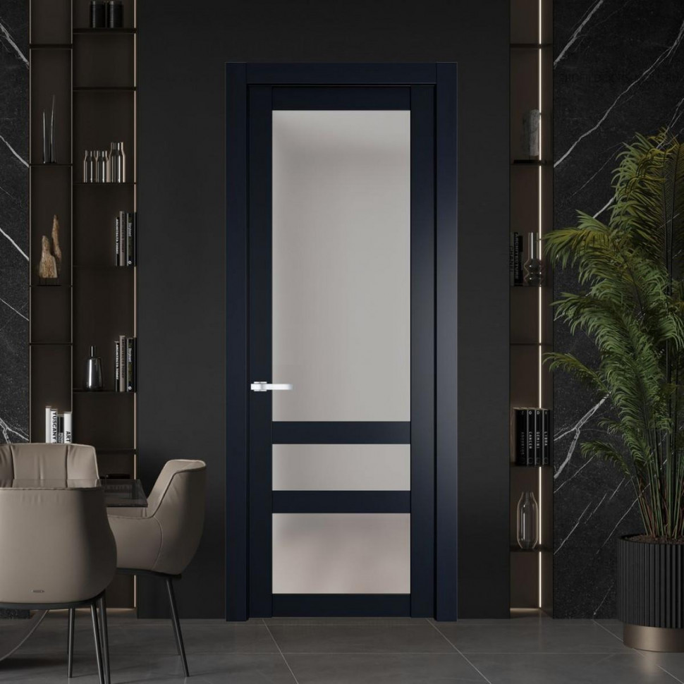Межкомнатная дверь ProfilDoors 2.5.2 PD цвет Нэви Блу вставка Матовое