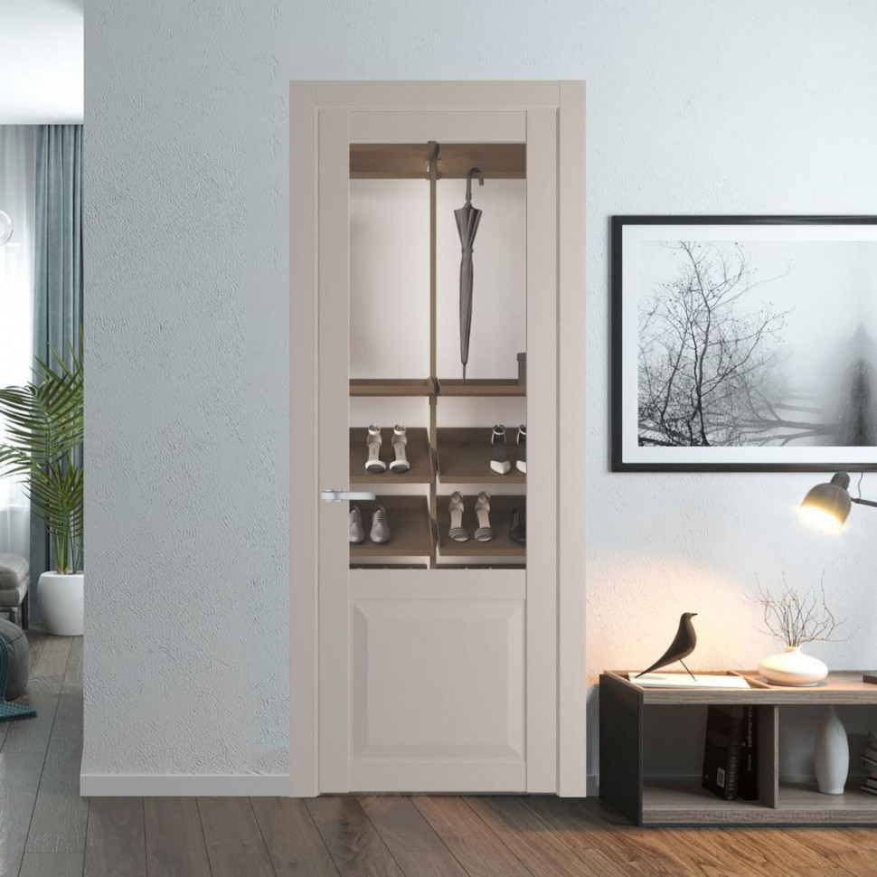 Межкомнатная дверь ProfilDoors 1.2.2 PD цвет Сэнд вставка Прозрачное