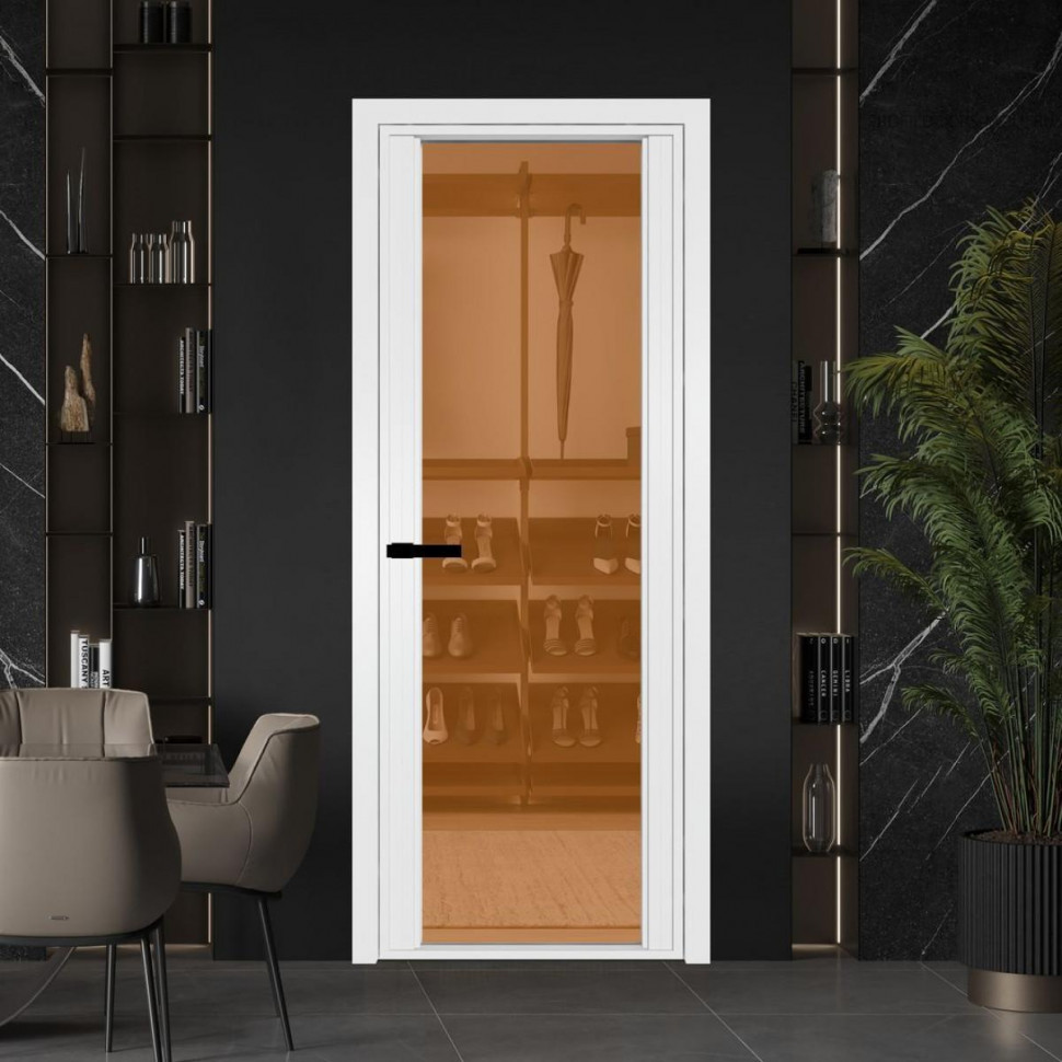 Межкомнатная дверь ProfilDoors 2 AGP Золотистая бронза профиль Вайт