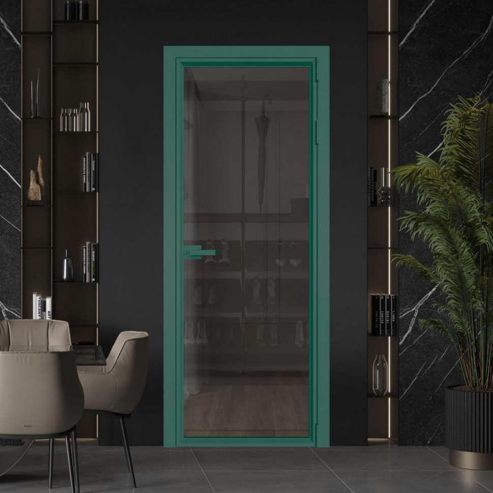 Межкомнатная дверь ProfilDoors 1 AV Тонированное профиль Зеленый воск