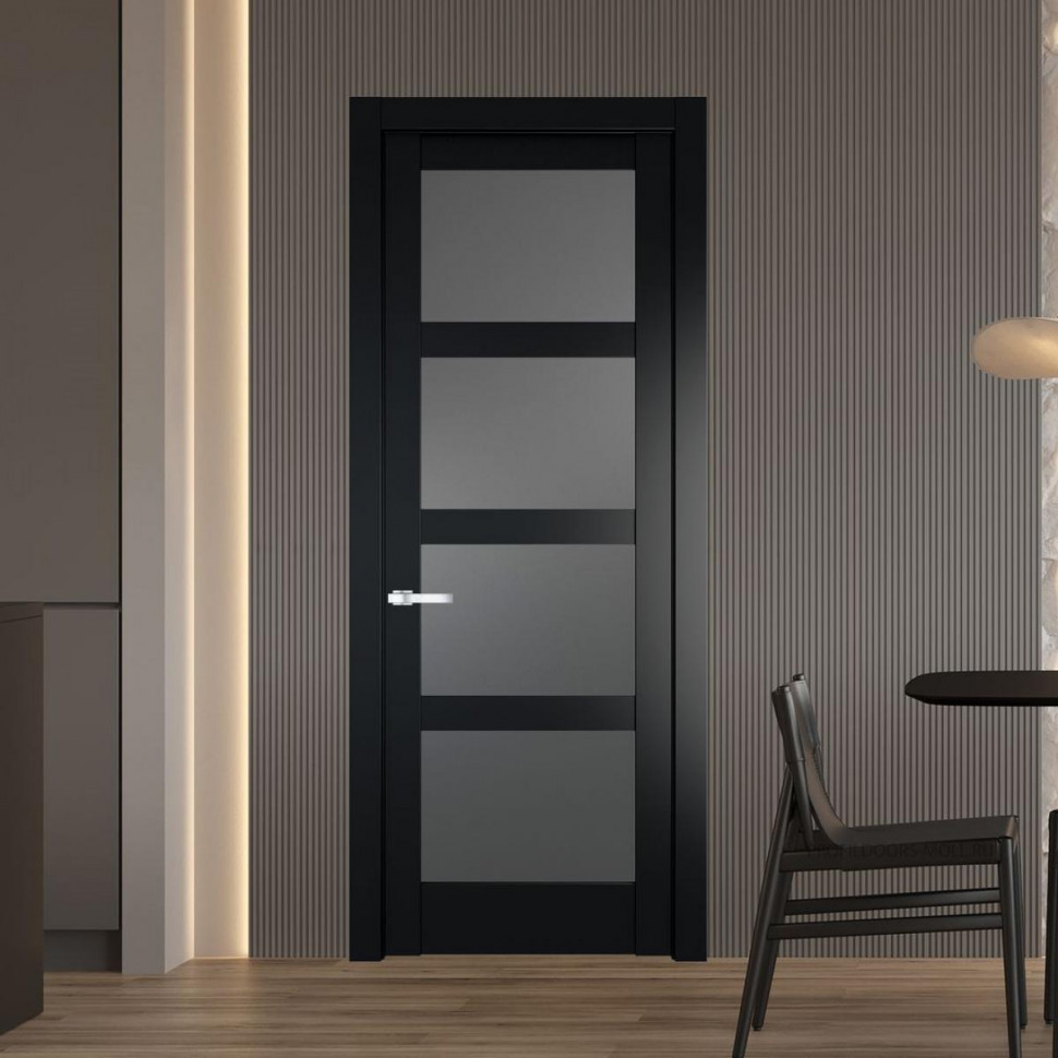 Межкомнатная дверь ProfilDoors 3.4.2 PD цвет Блэк вставка Графит