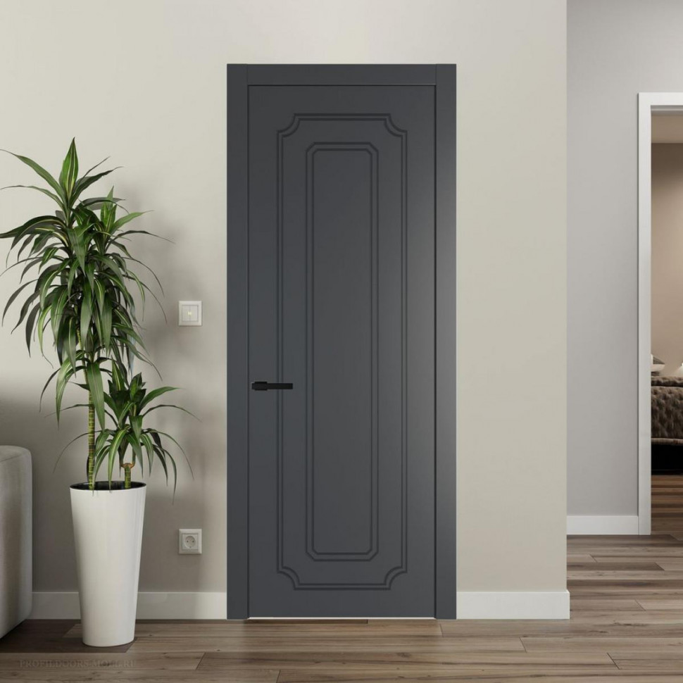 Межкомнатная дверь ProfilDoors 30 PW Графит Глухая