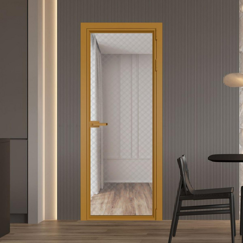 Межкомнатная дверь ProfilDoors 1 AV Ромб серебро профиль Золото