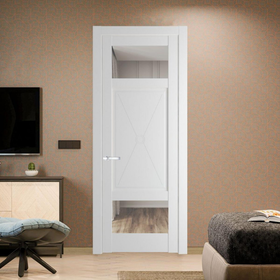 Межкомнатная дверь ProfilDoors 1.3.2PM Крем Вайт Прозрачное