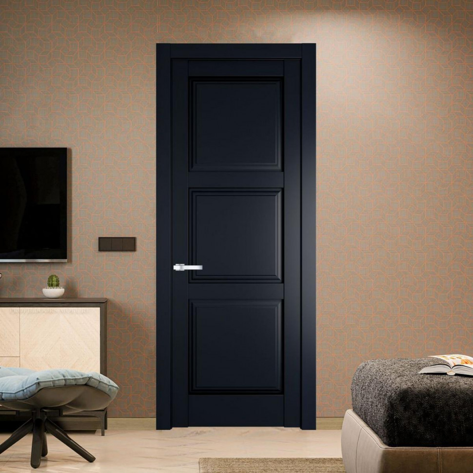 Межкомнатная дверь ProfilDoors 4.6.1 PD цвет Нэви Блу вставка Глухая