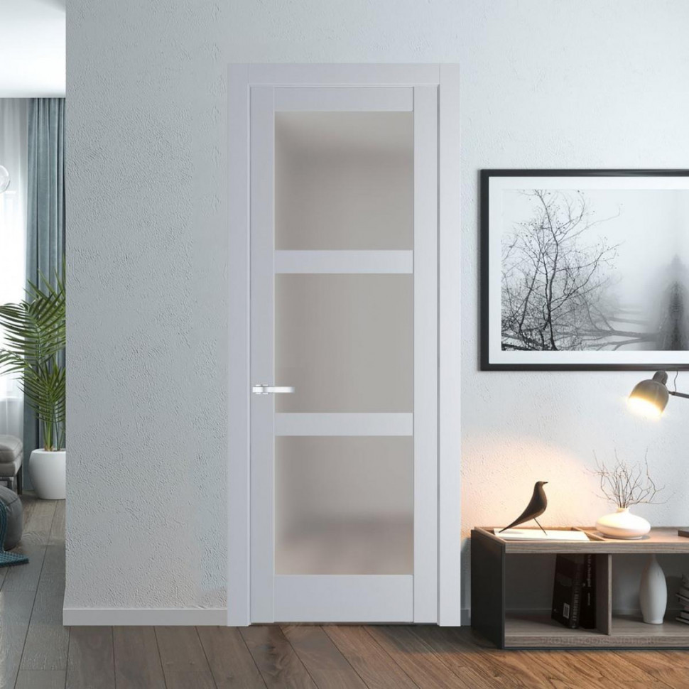 Межкомнатная дверь ProfilDoors 4.6.2 PD цвет Лайт Грей вставка Матовое
