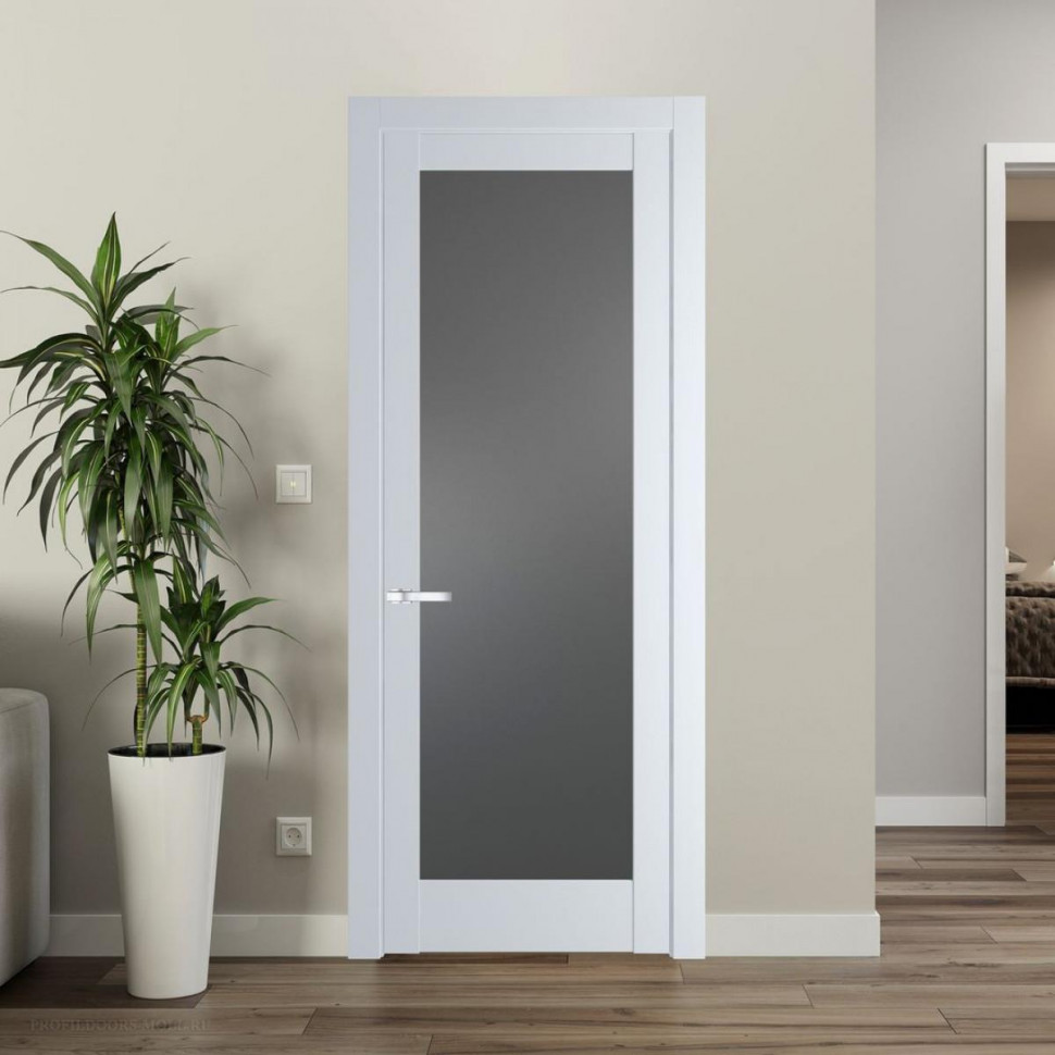 Межкомнатная дверь ProfilDoors 3.1.2 PD цвет Вайт вставка Графит