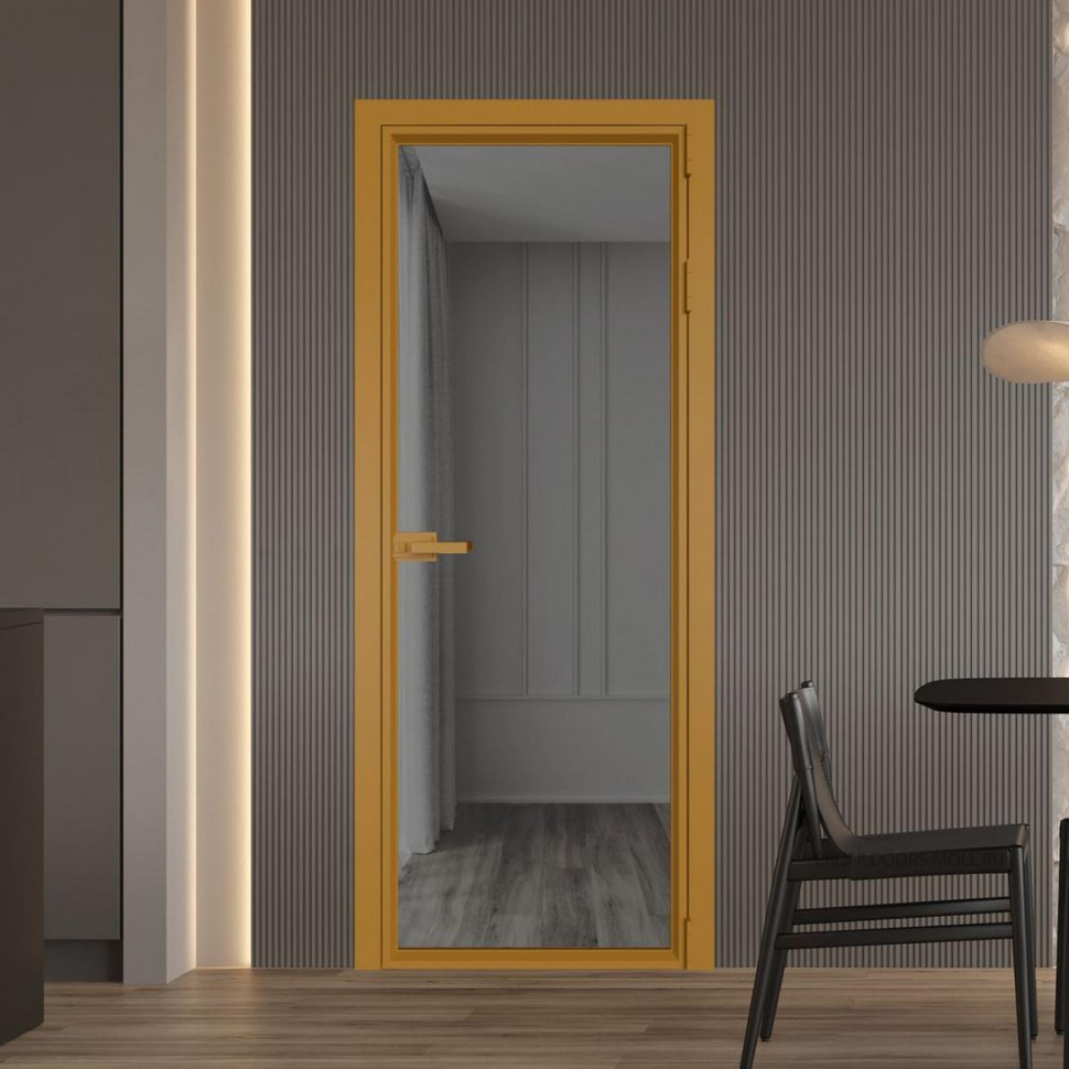 Межкомнатная дверь ProfilDoors 1 AV Комфорт серый профиль Золото