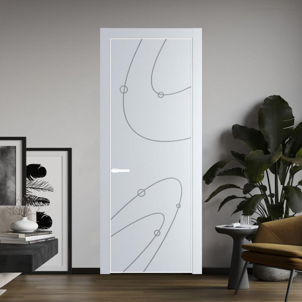 Межкомнатная дверь ProfilDoors 5 PA Вайт с профилем Вайт