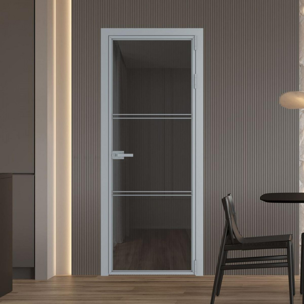 Межкомнатная дверь ProfilDoors 3 AX Тонированное профиль Серебро