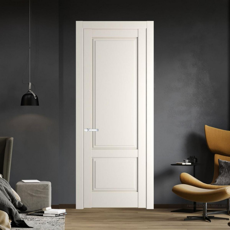 Межкомнатная дверь ProfilDoors 3.2.1 PD цвет Перламутр белый вставка Глухая