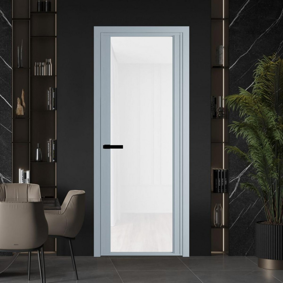 Межкомнатная дверь ProfilDoors 2 AGP Триплекс белый профиль Серебро