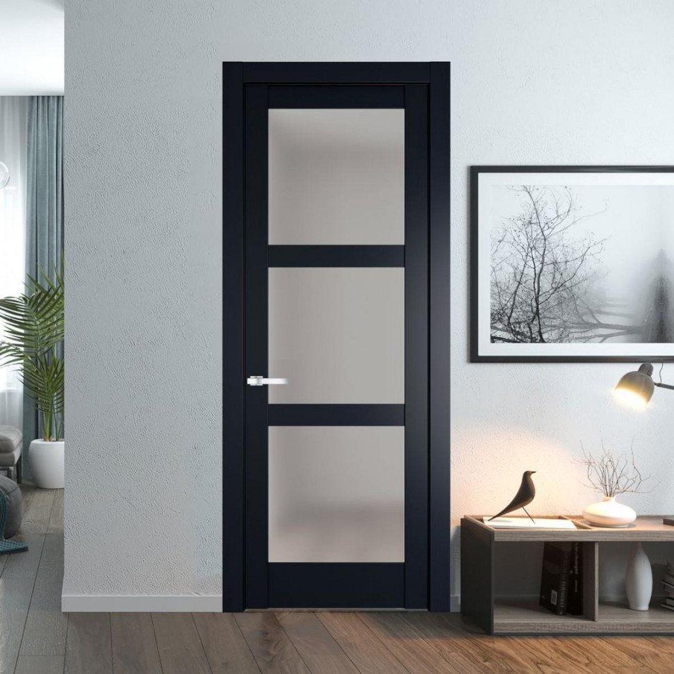 Межкомнатная дверь ProfilDoors 4.6.2 PD цвет Нэви Блу вставка Матовое