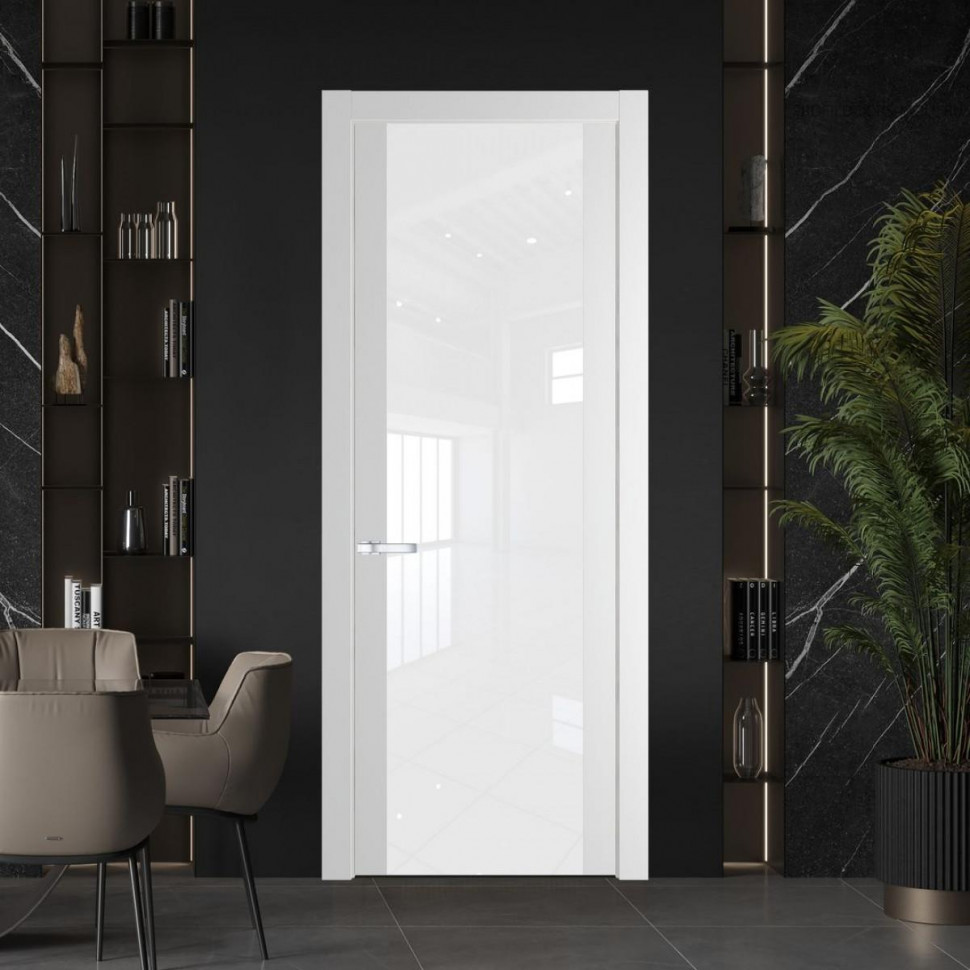 Межкомнатная дверь ProfilDoors 1.13P Крем Вайт Белый триплекс