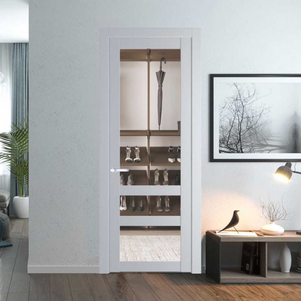 Межкомнатная дверь ProfilDoors 2.5.2 PD цвет Лайт Грей вставка Прозрачное