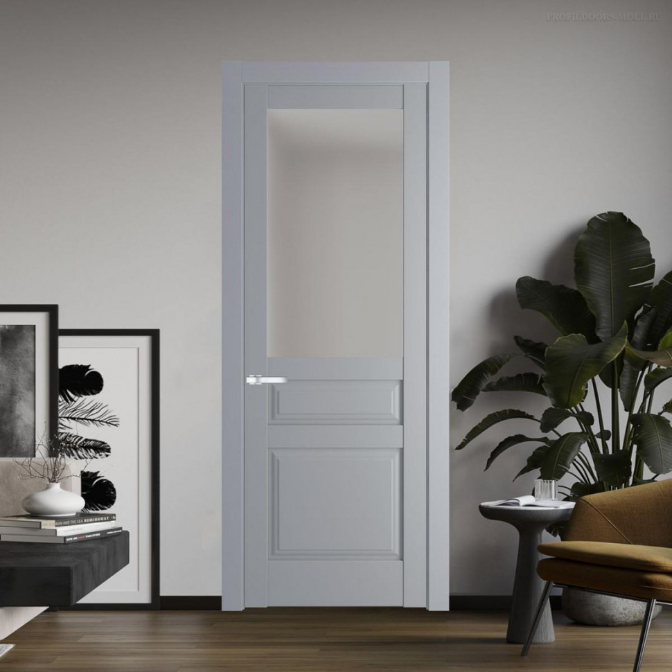 Межкомнатная дверь ProfilDoors 4.5.3 PD цвет Смоки вставка Матовое