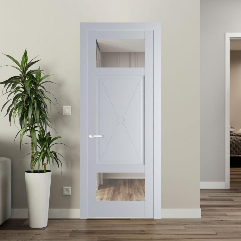 Межкомнатная дверь ProfilDoors 1.3.2PM Лайт Грей Прозрачное