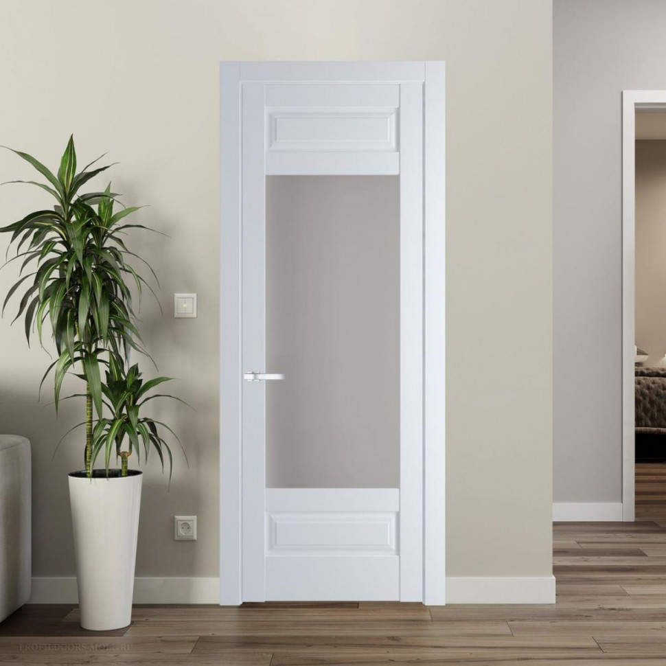 Межкомнатная дверь ProfilDoors 4.3.3 PD цвет Вайт вставка Матовое