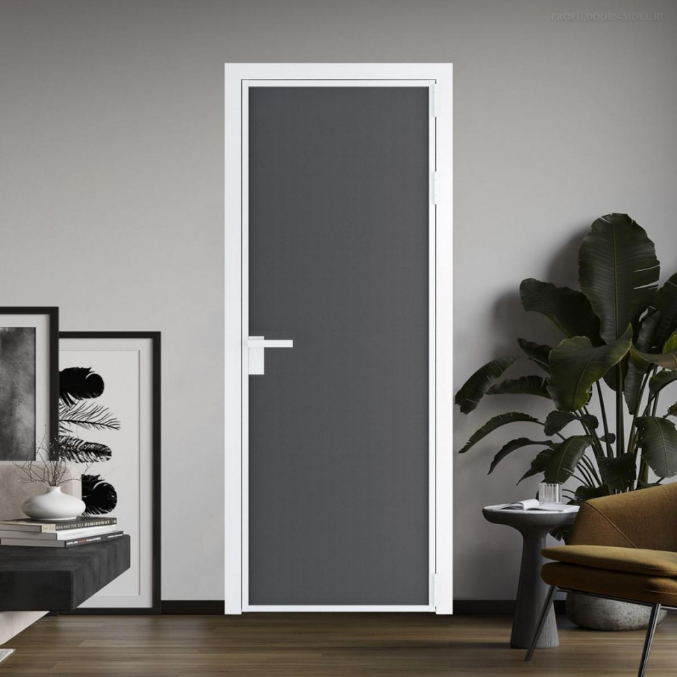 Межкомнатная дверь ProfilDoors 1 AP цвет Графит элегант профиль Вайт