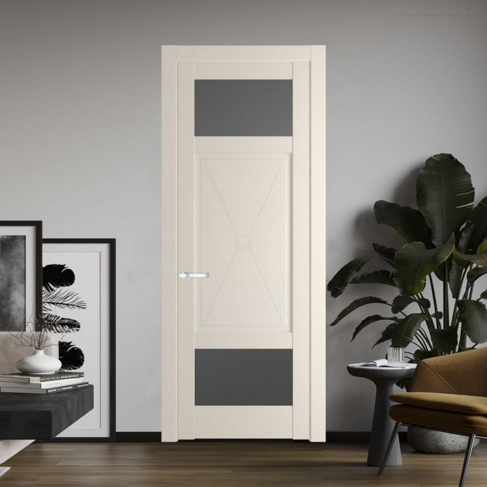 Межкомнатная дверь ProfilDoors 1.3.2PM Кремовая Магнолия Графит
