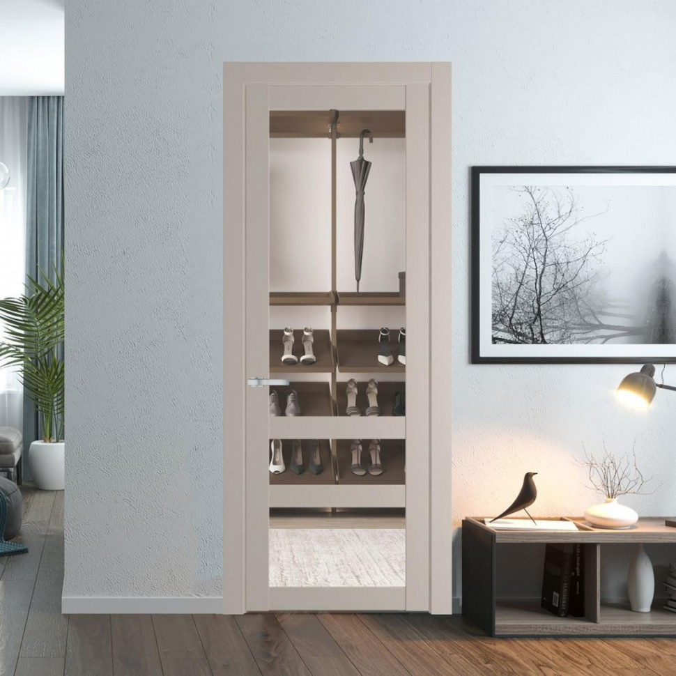 Межкомнатная дверь ProfilDoors 2.5.2 PD цвет Сэнд вставка Прозрачное