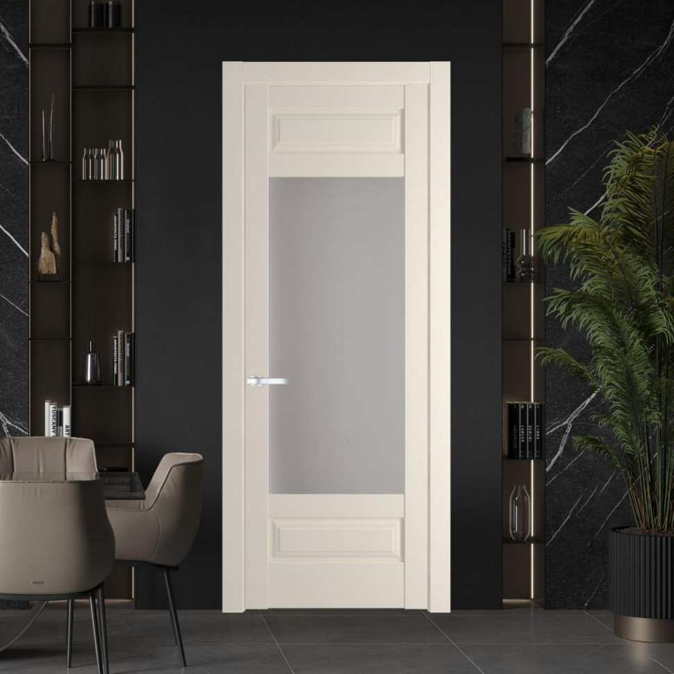 Межкомнатная дверь ProfilDoors 4.3.3 PD цвет Кремовая Магнолия вставка Матовое