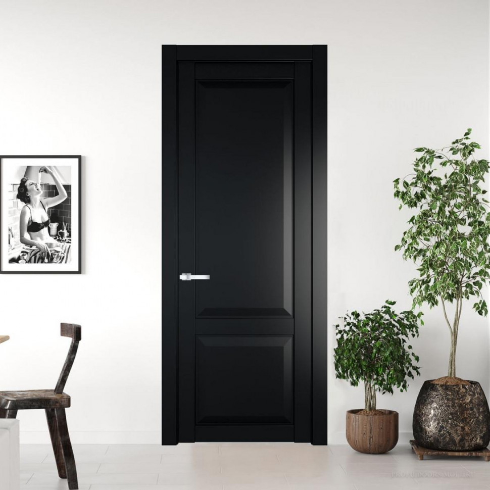 Межкомнатная дверь ProfilDoors 1.2.1 PD цвет Блэк вставка Глухая